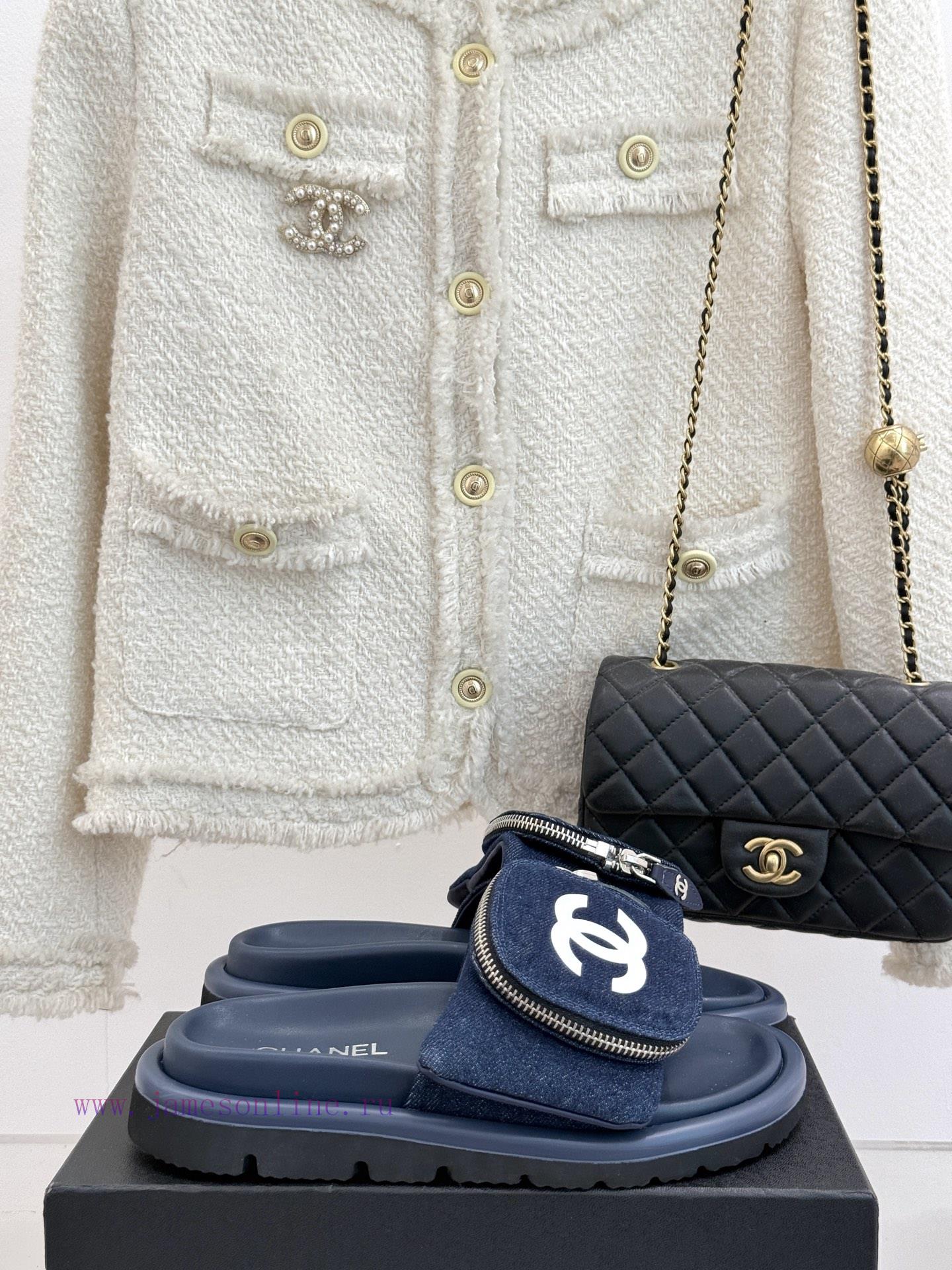 Chanel | Chanel 25P Spring/Summer New ProductsBag Decoration Thick Bottom Lazy SlippersLazy Peo u0ixllty - Image 2