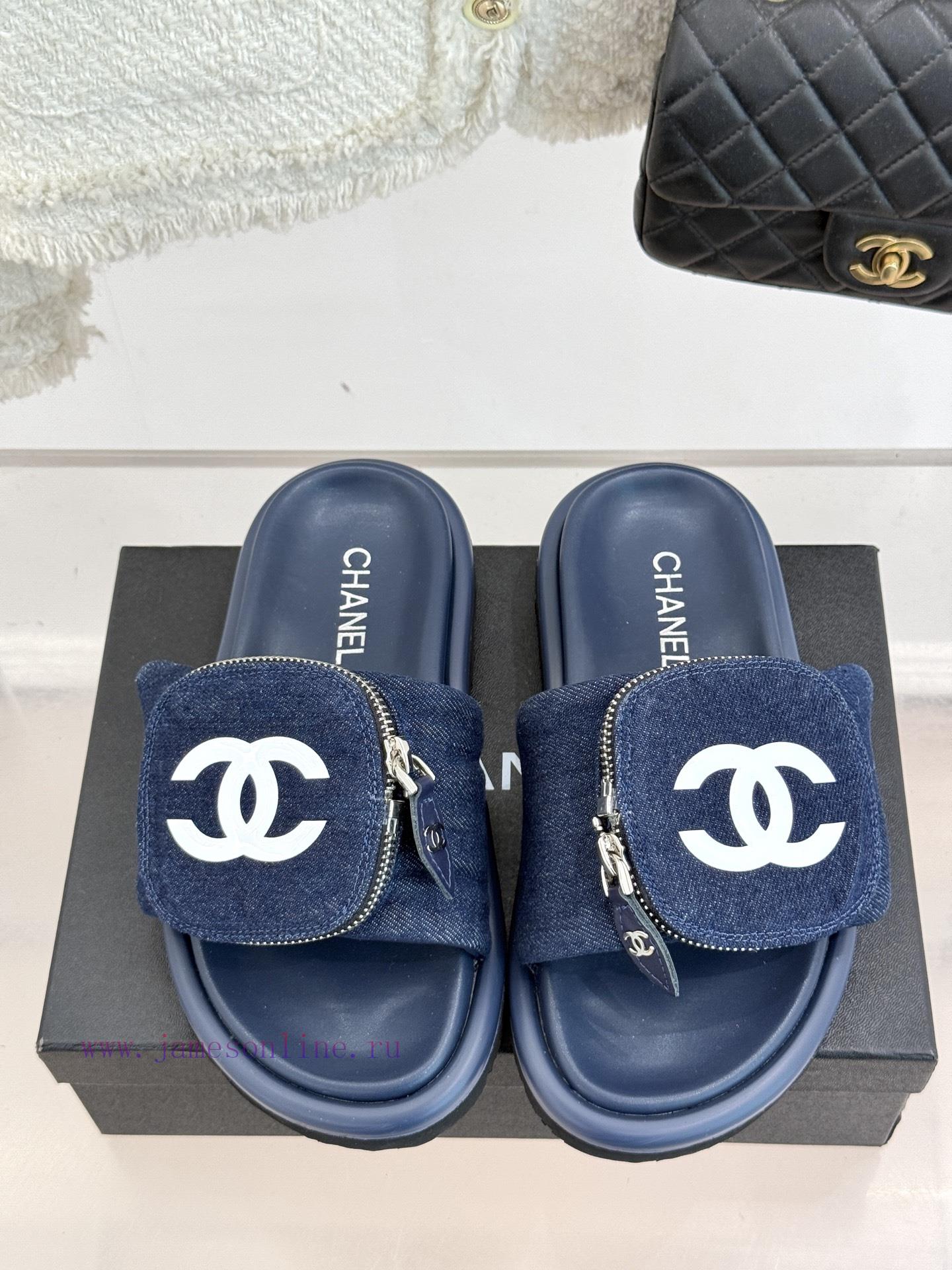 Chanel | Chanel 25P Spring/Summer New ProductsBag Decoration Thick Bottom Lazy SlippersLazy Peo u0ixllty - Image 5