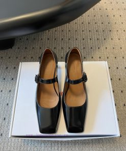 SHUSHUTONG 25ss Square Toe Small Heel Mary Jane Single ShoeThe Fairy Warrior Boots That Have Be 9b3nih5a