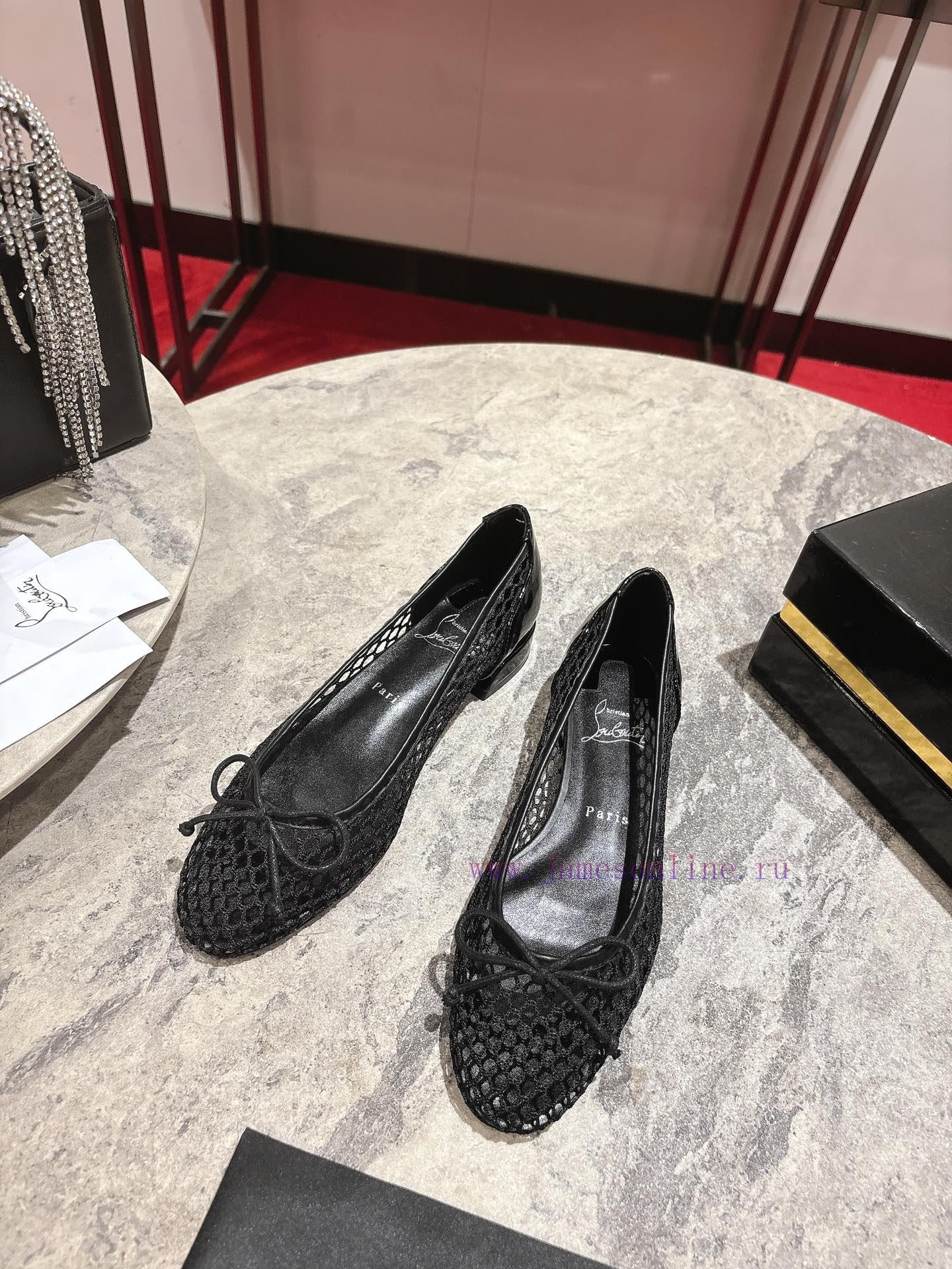Mesh Ballet Shoes 🦋 ꫛꫀw.︎ ️The Chiffon Ballet Shoes Have A Rounded Toe Made Of Black Fishnet An nl4tla0m