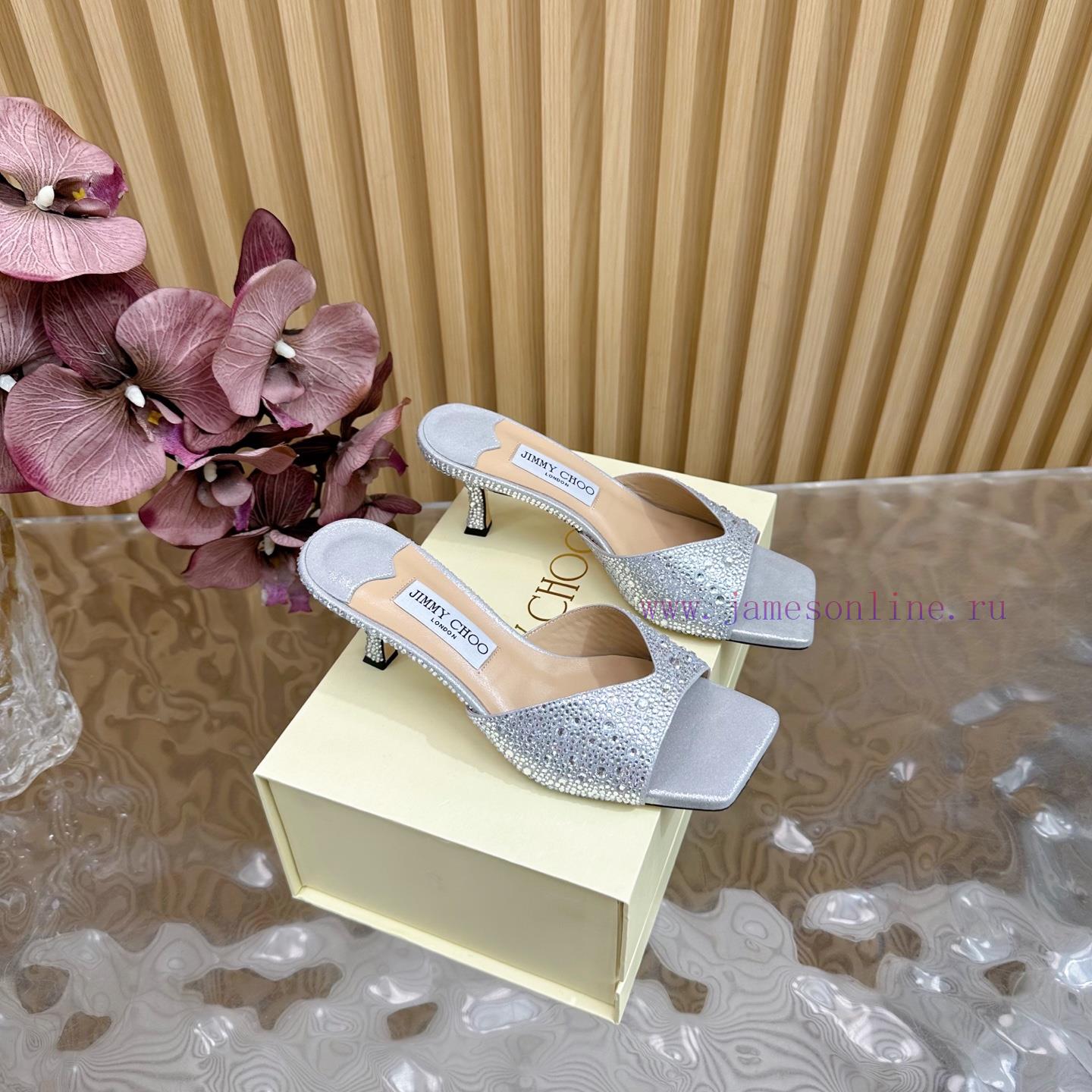 2025SSJIMMY CHOO Dinner High Heel Sandals/Single Shoes——————————Top TierThe Australian Pointed 8nolb3dy - Image 2