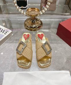 The 25 New Open Footed Lazy Slippers Are Hand Woven With Natural Lafite Grass Showcasing A Nobl qjj8vdds