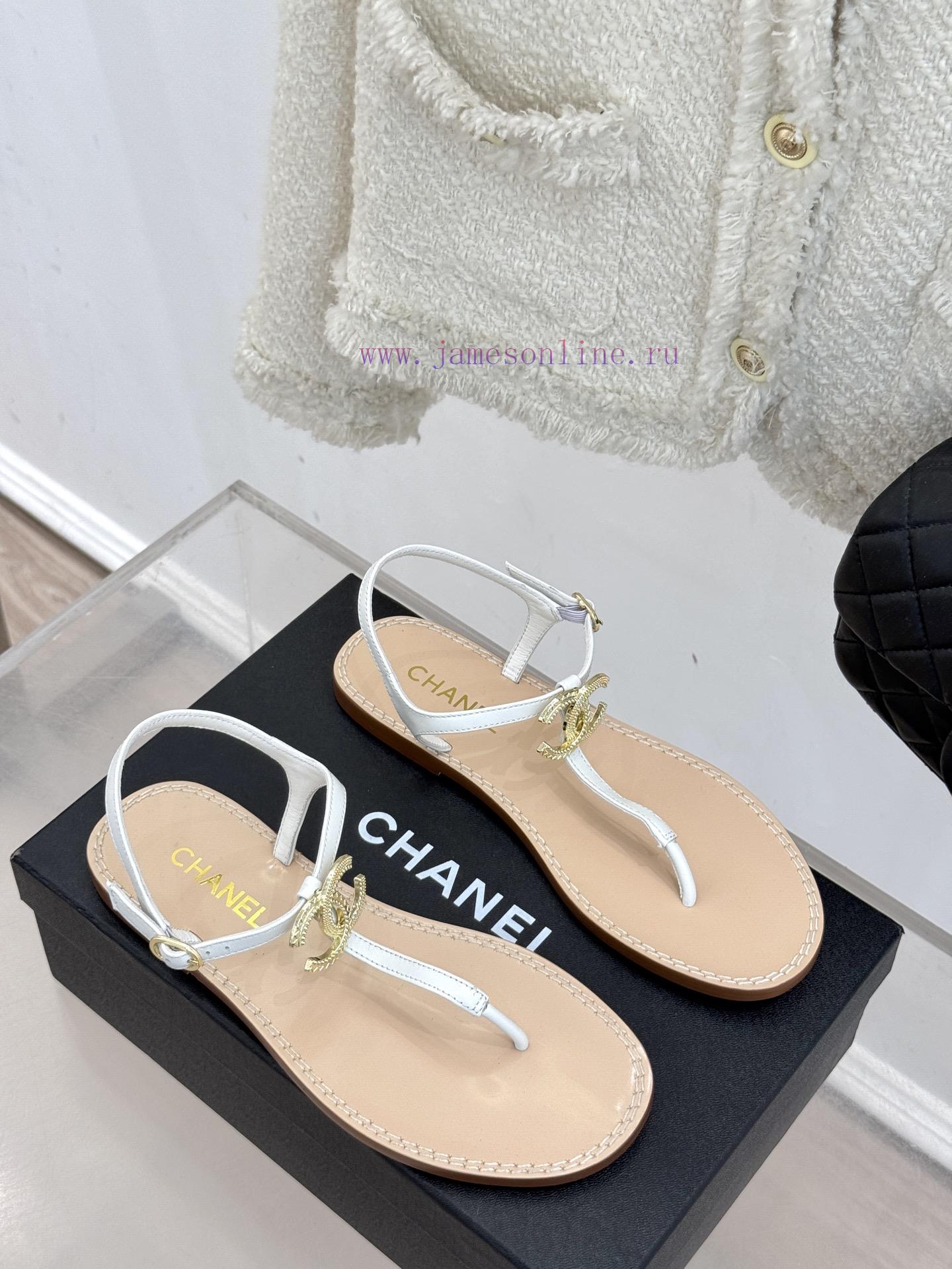 Chanel | Chanel 25P Spring/Summer New ProductsDouble C-clip SandalsEasy To Wear And Stylish Vac ppw2oe16 - Image 4