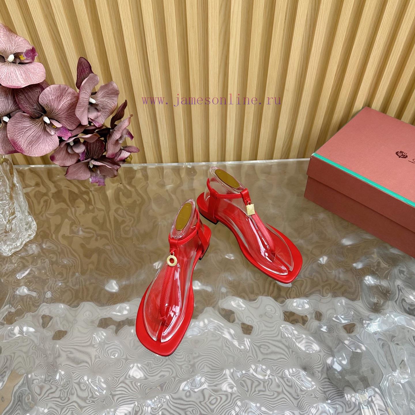 2025 Early Spring New Collection 🤎 Loro Piana/Loro Piana Classic Retro Beauty Pendant Flip Flop dr8ijjy0 - Image 7