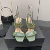 Balmain | Balmain 25ss New ProductMetal High-heeled SandalsFabric CowhideInside Is LambskinItal 6r6tuftv