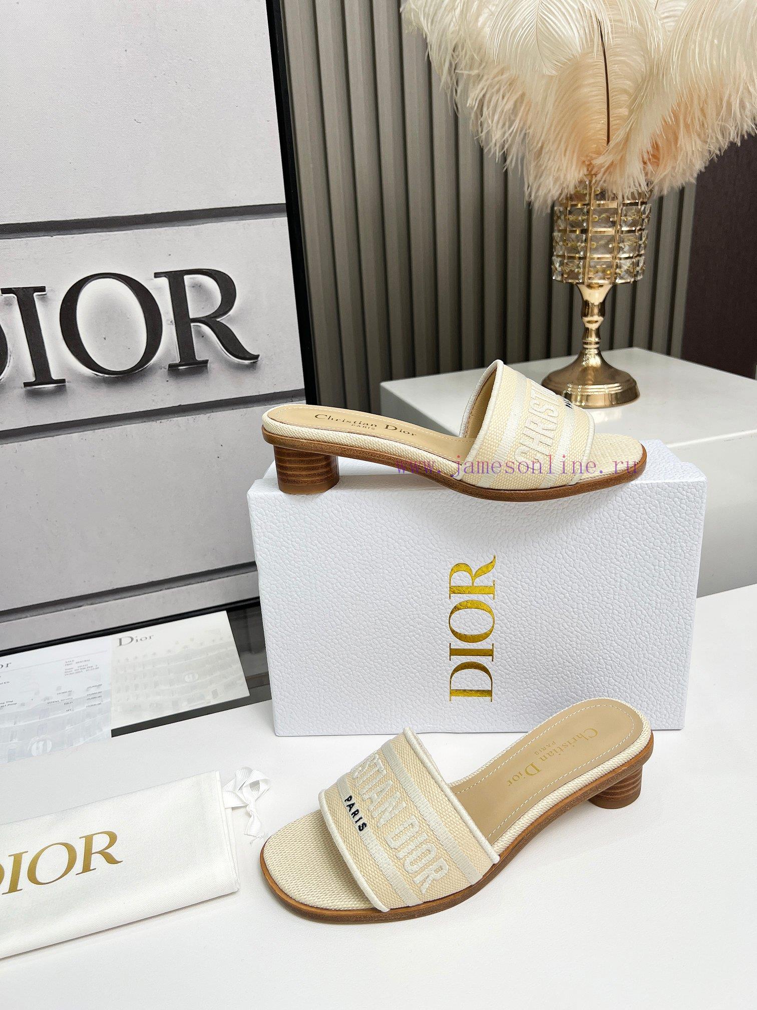 CD Dior Women's Embroidered Leather Sole High Heels With Floral PatternsChristian Dior Has Alwa w3kppkqx