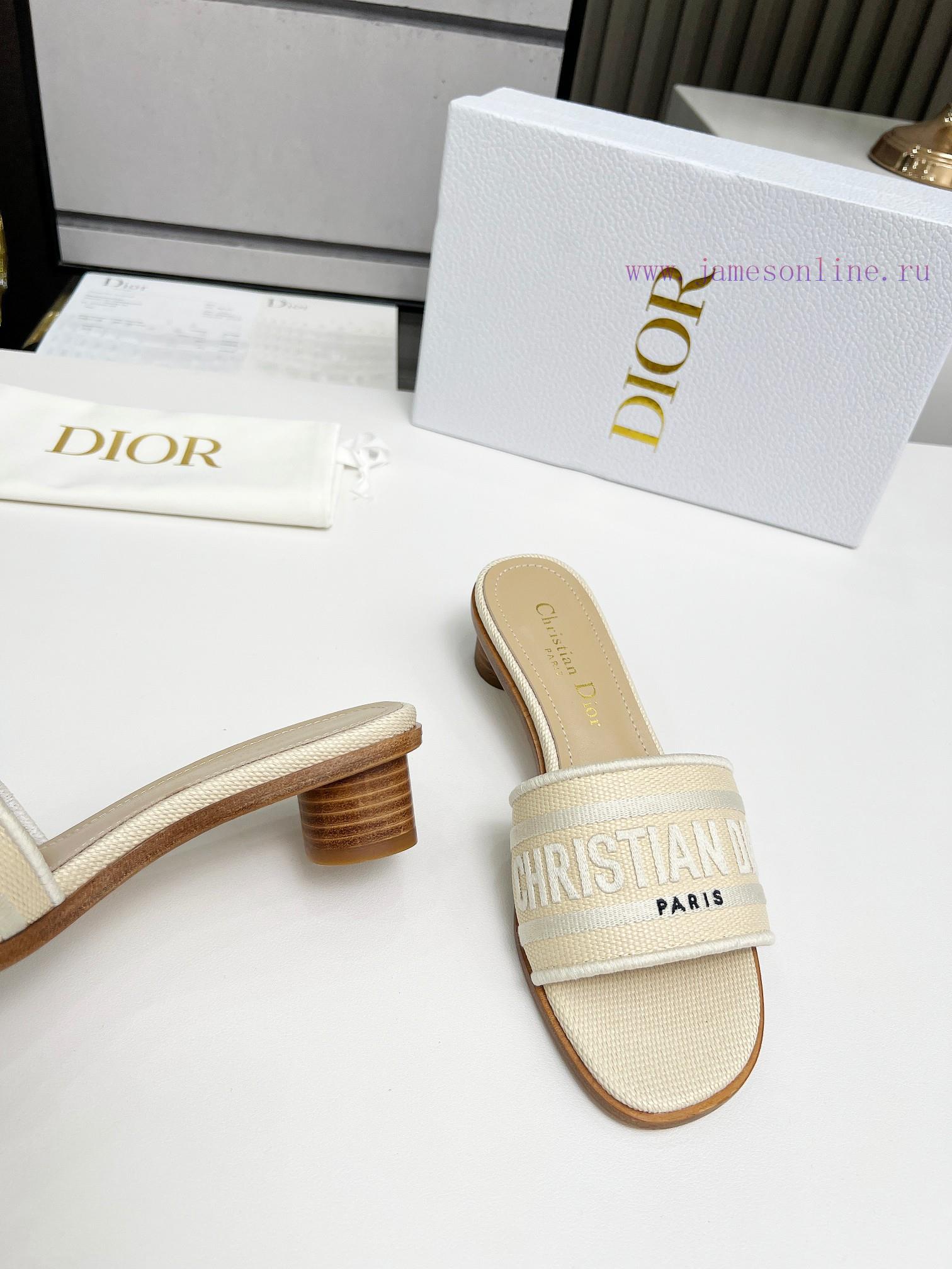 CD Dior Women's Embroidered Leather Sole High Heels With Floral PatternsChristian Dior Has Alwa w3kppkqx - Image 4