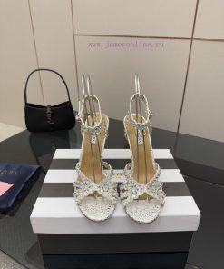 The MostAQUAZZURA Pineapple High Heels2025 Spring/Summer Water Diamond Decorative Sandals With endww44w
