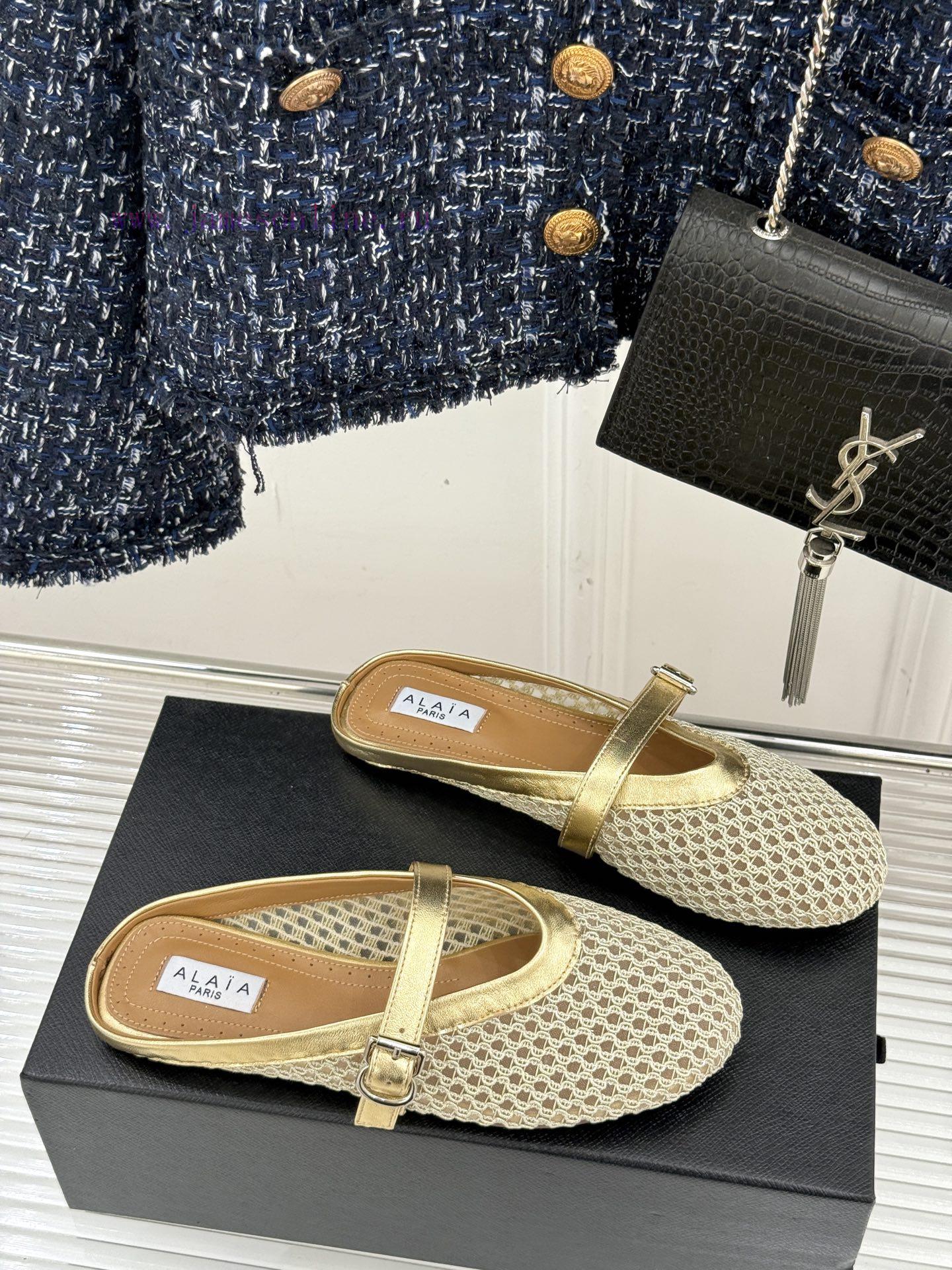 ALAIA | ALAIA Classic Retro Mesh Flat Half SlippersFull Of Girlish Style With Both Modern And R 4h9oyaw3 - Image 4