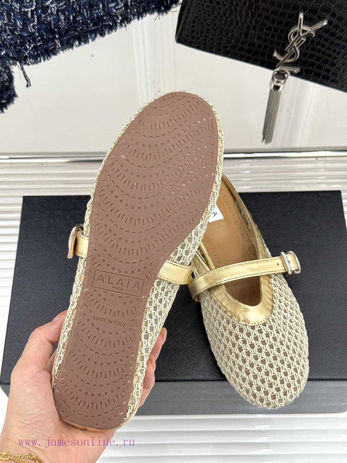 ALAIA | ALAIA Classic Retro Mesh Flat Half SlippersFull Of Girlish Style With Both Modern And R 4h9oyaw3 - Image 10