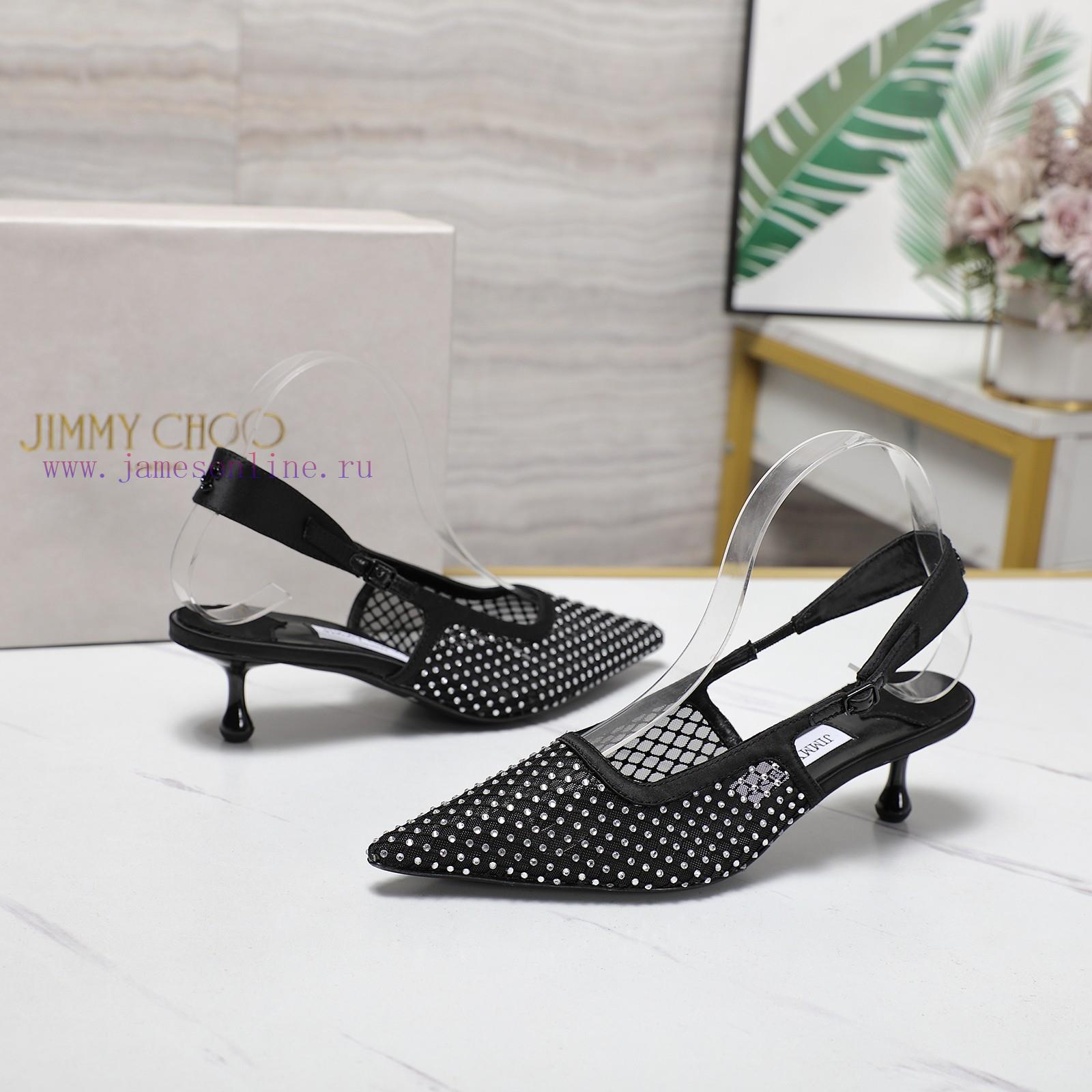 The MostJimmy Choo Webdragging2025ss Mesh Sandal With Rhinestone Hot Stamping And Empty DesignJ xhxs51sl - Image 2