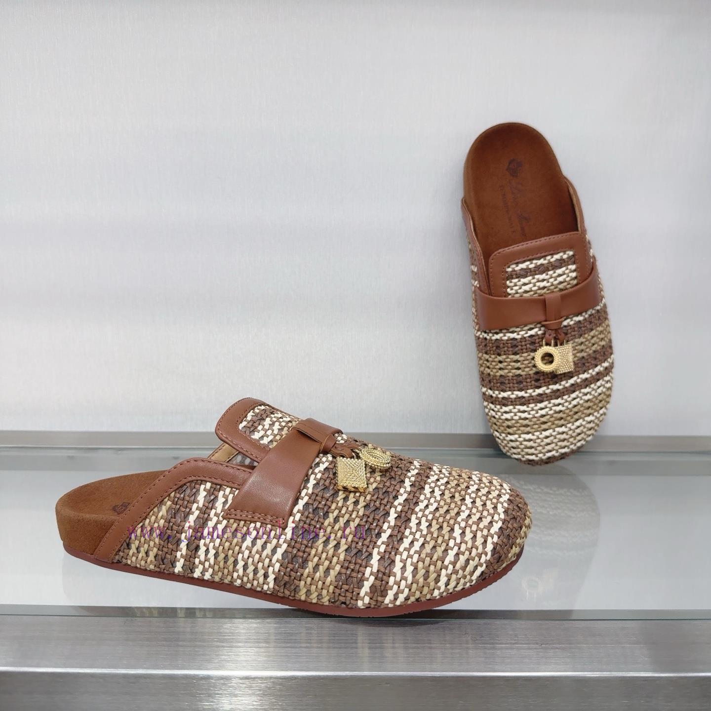 Boken Woven Slippers 🧚 ️. Loro Piana * Top Quality Genuine Single Shoe Purchase Original Versi z1k4yow4 - Image 13