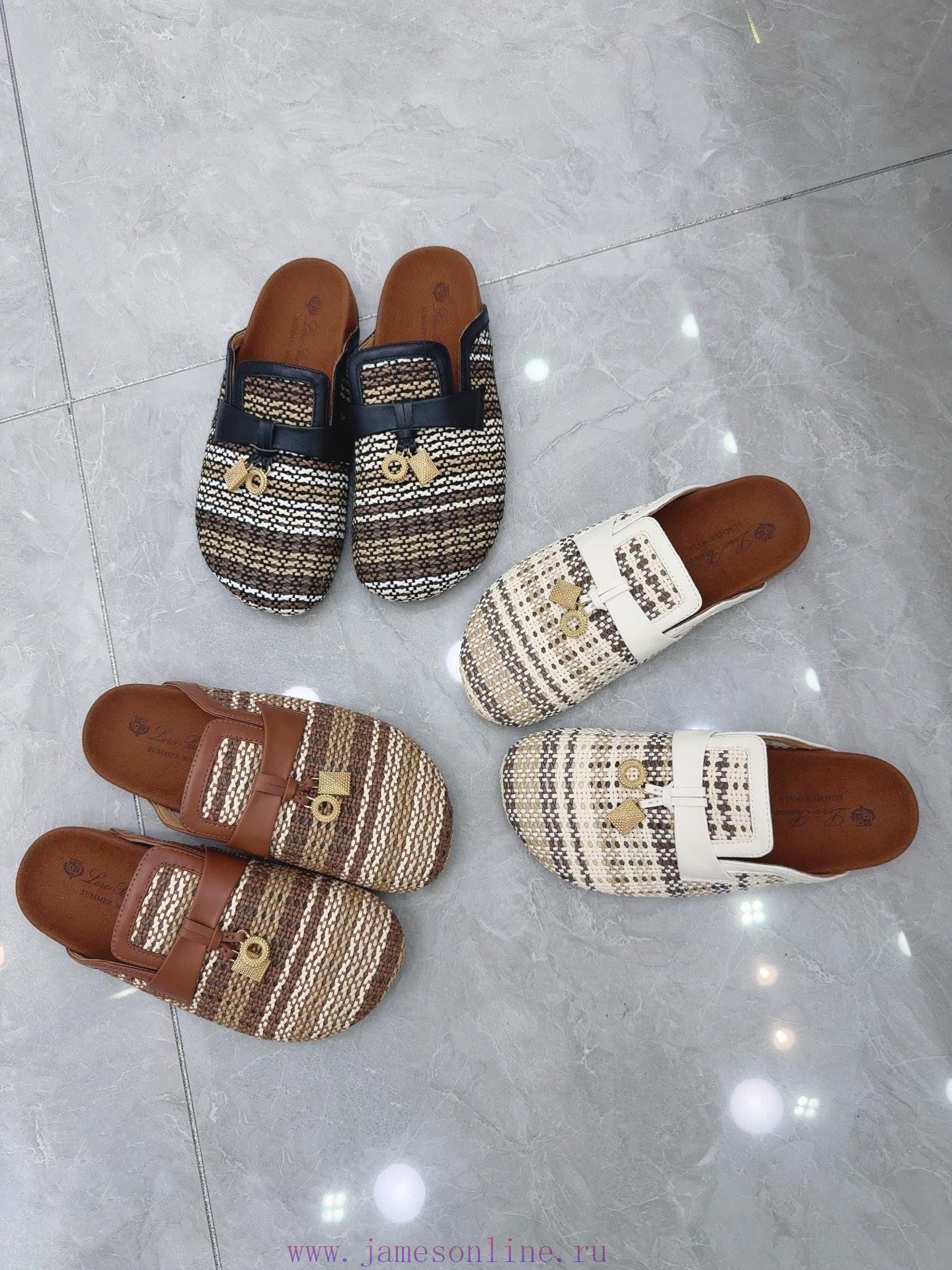 Boken Woven Slippers 🧚 ️. Loro Piana * Top Quality Genuine Single Shoe Purchase Original Versi z1k4yow4 - Image 16