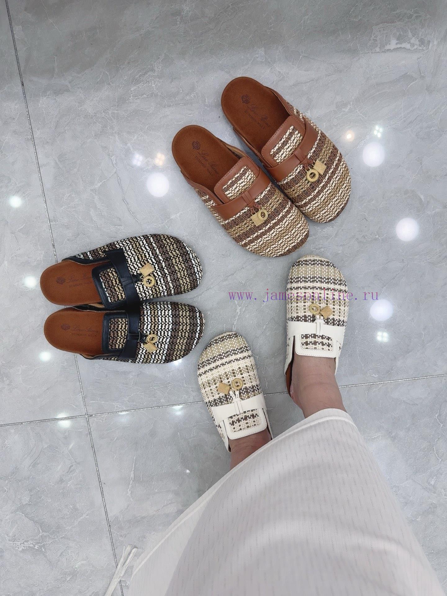 Boken Woven Slippers 🧚 ️. Loro Piana * Top Quality Genuine Single Shoe Purchase Original Versi z1k4yow4 - Image 17