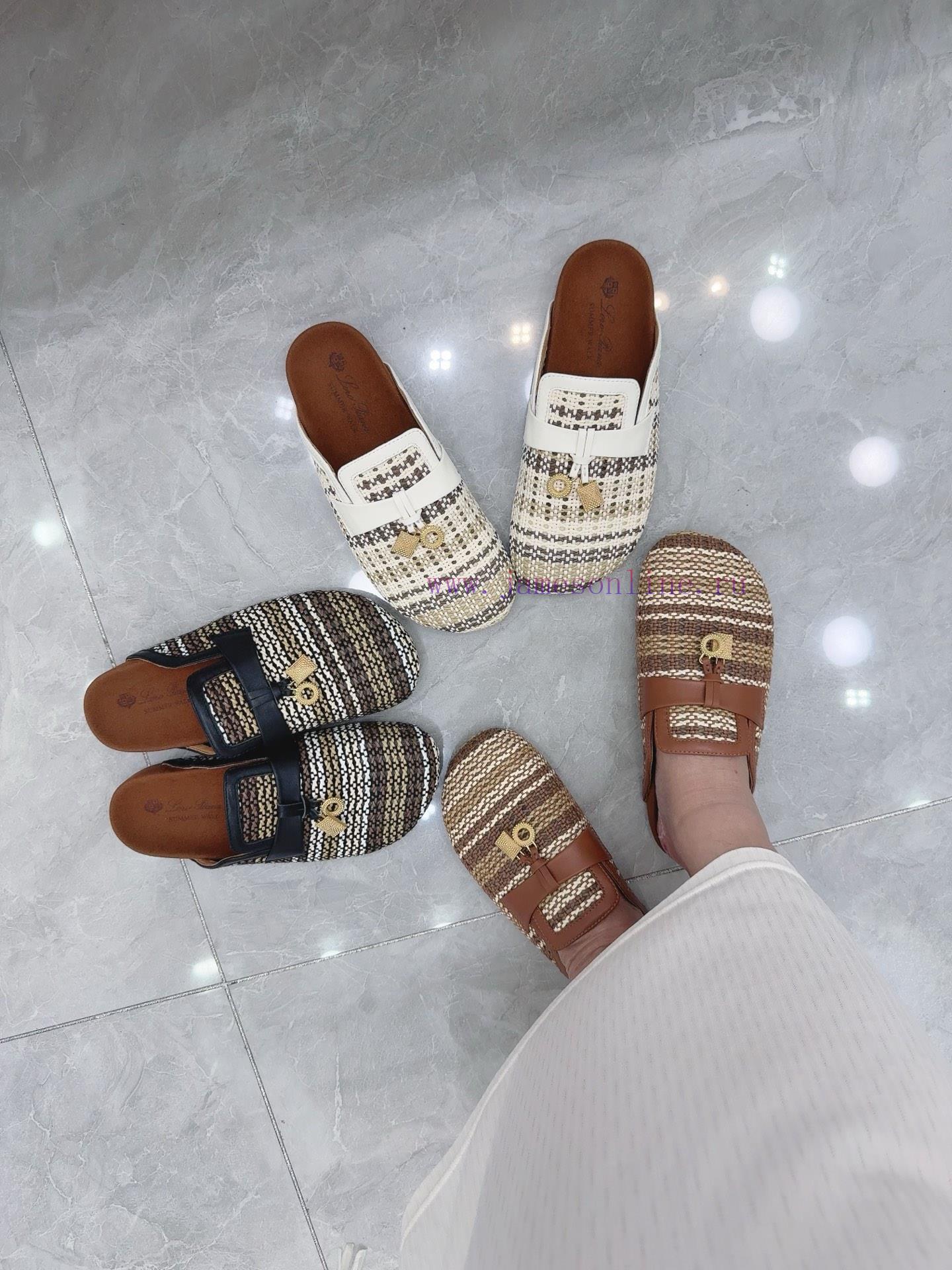 Boken Woven Slippers 🧚 ️. Loro Piana * Top Quality Genuine Single Shoe Purchase Original Versi z1k4yow4 - Image 18