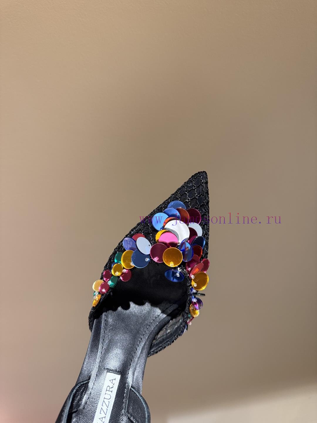 The MostAQUAZURA Large Pineapple Sequin Decorative High Heels2025 Spring/Summer Butterfly Decor tqonxxw0 - Image 5