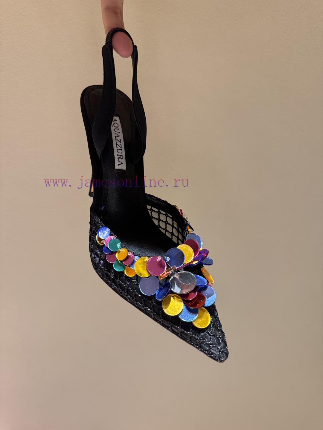 The MostAQUAZURA Large Pineapple Sequin Decorative High Heels2025 Spring/Summer Butterfly Decor tqonxxw0 - Image 9
