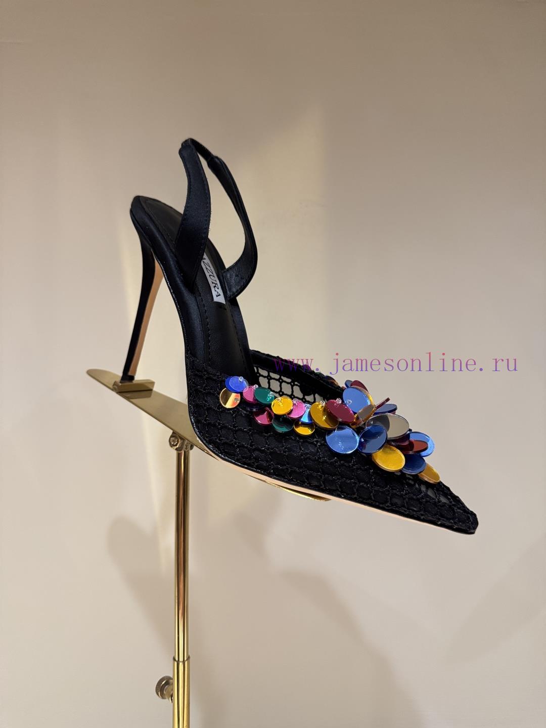 The MostAQUAZURA Large Pineapple Sequin Decorative High Heels2025 Spring/Summer Butterfly Decor tqonxxw0 - Image 11