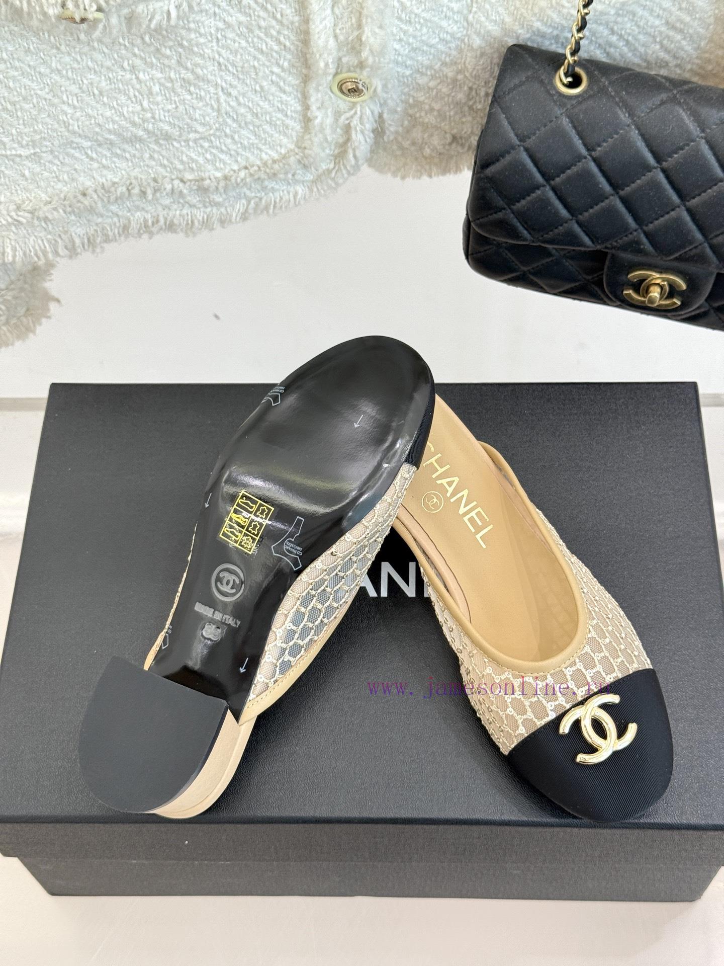 Chanel | Chanel Classic Spring/Summer New ProductsMesh Water Diamond Double C Coarse Heel Half n11hd8f7 - Image 10