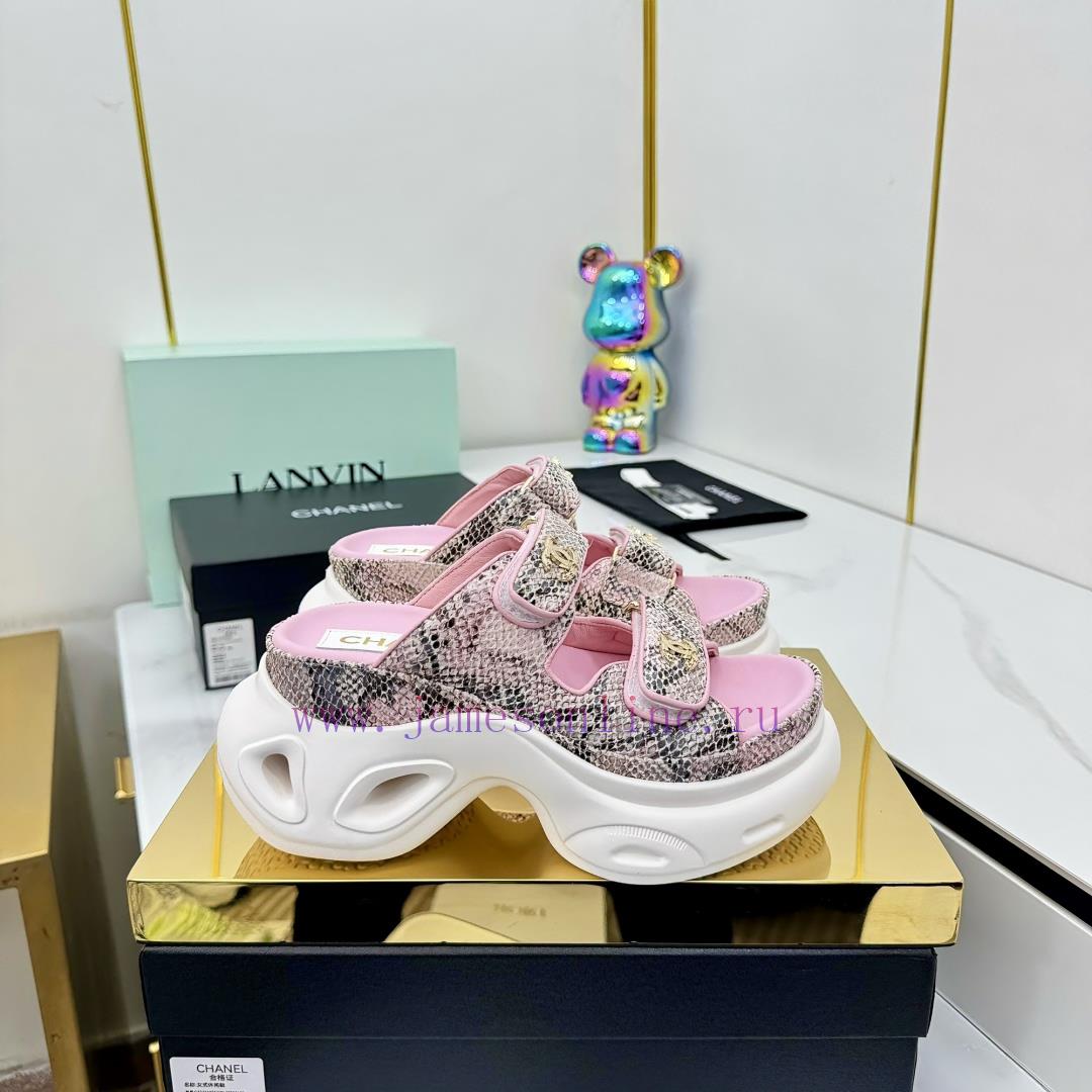 Top TierChanel | Chanel Velcro Beach Slippers Slippers Casual Beach ShoesThe 25ss Spring And Su 3lk4r2pn - Image 4