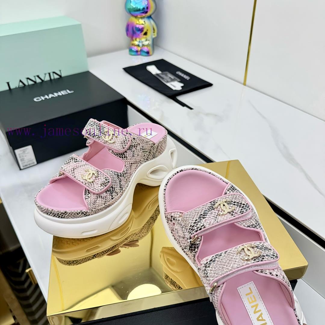 Top TierChanel | Chanel Velcro Beach Slippers Slippers Casual Beach ShoesThe 25ss Spring And Su 3lk4r2pn - Image 8