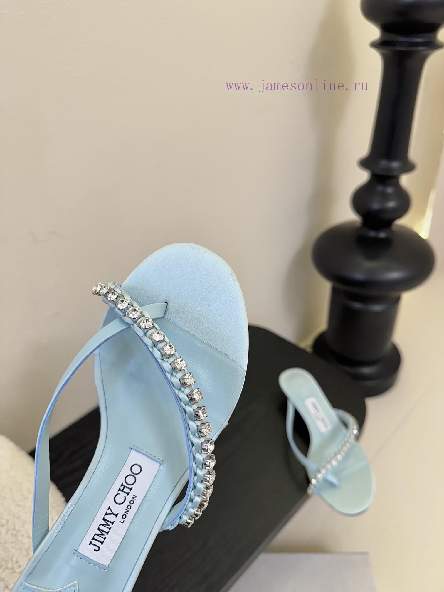 Jimmy Choo Jay Chou 25 Spring/Summer JC New Legged Cat Heel SlippersThe Upper Of The Shoe Is Ma sracx2co - Image 7