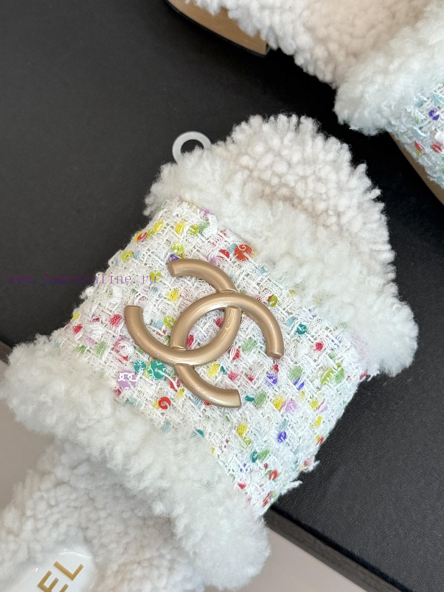 Chanel | Chanel Classic Autumn/Winter Double C Solid Wood BottomThick Bottom Hair MopThe Iconic wqsti21l - Image 8