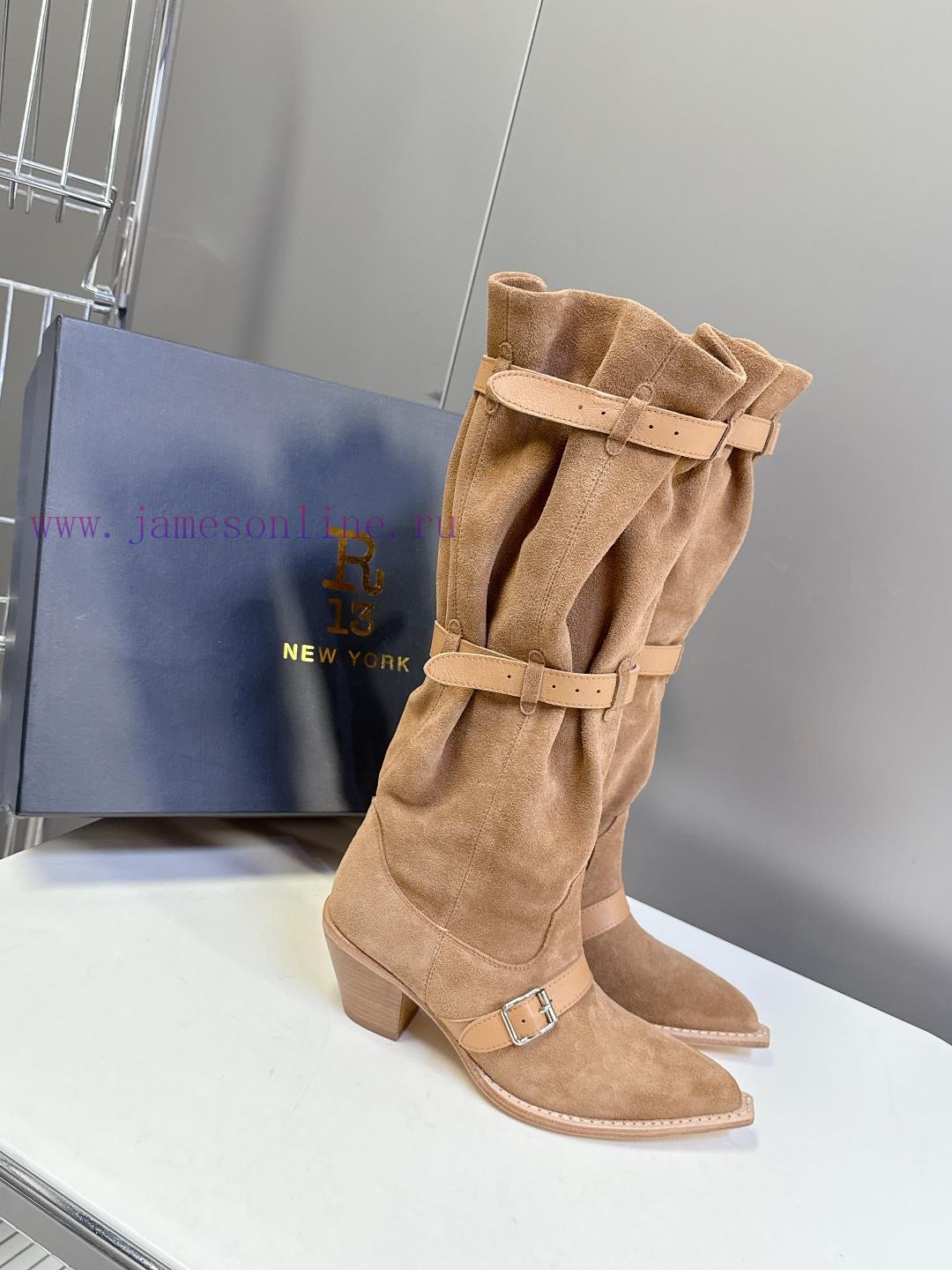 R13 Trendy Brand Autumn And Winter Lazy Style Buckle Strap European And American Style Thick He 8xhoadwg - Image 3