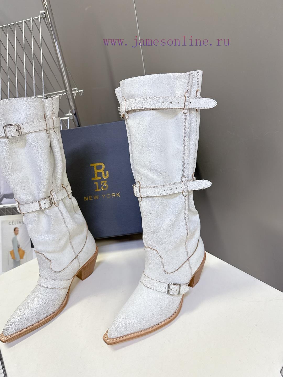 R13 Trendy Brand Autumn And Winter Lazy Style Buckle Strap European And American Style Thick He pvjb0b0y - Image 4