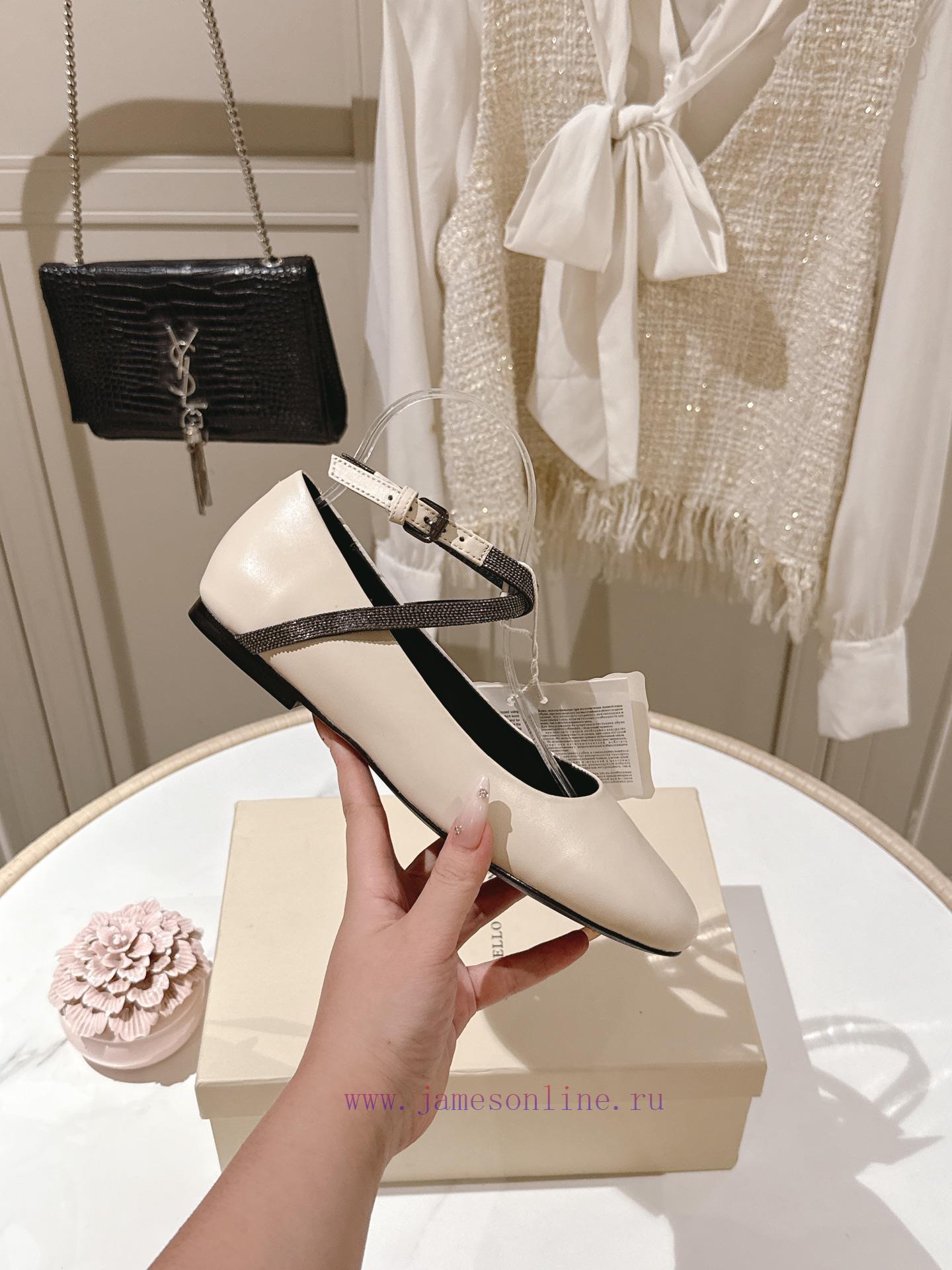 《 Style 》 《 The Highest Quality In The Market 》 BRUNELLO CUCINELLIBC Flat Bottom Shoes Material x2j39t3e - Image 6