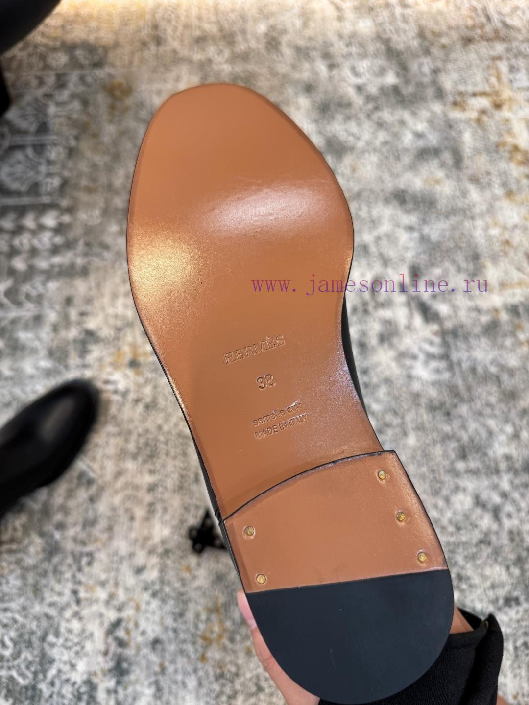 𝒉𝒆𝒓𝒎𝒆𝒔𝟐𝟓𝑭𝑾 New ProductsFabric Calf LeatherInner Dyed CowhideDouble Cowhide OutsoleElegant Style nrfeycb5 - Image 6