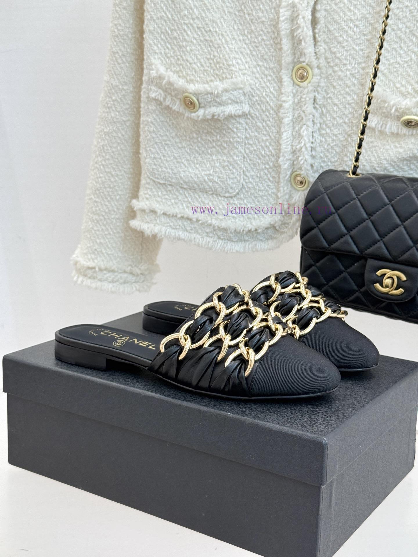 Chanel | Chanel 25K Spring/Summer New ProductsLarge Chain Double C-toe Trailer With Half Slippe omuzhw5j