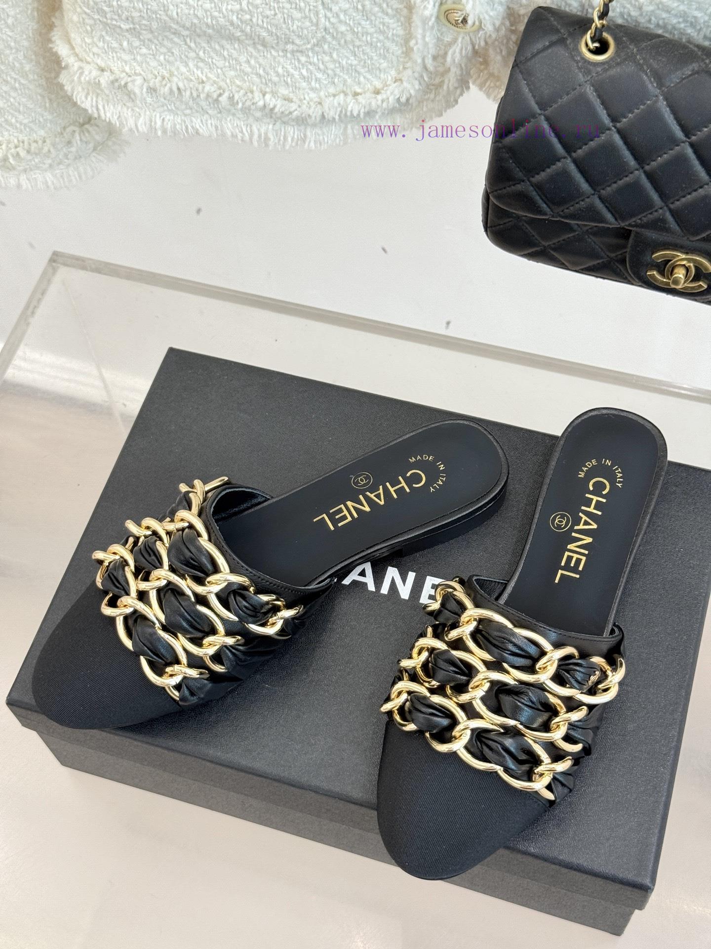 Chanel | Chanel 25K Spring/Summer New ProductsLarge Chain Double C-toe Trailer With Half Slippe omuzhw5j - Image 3