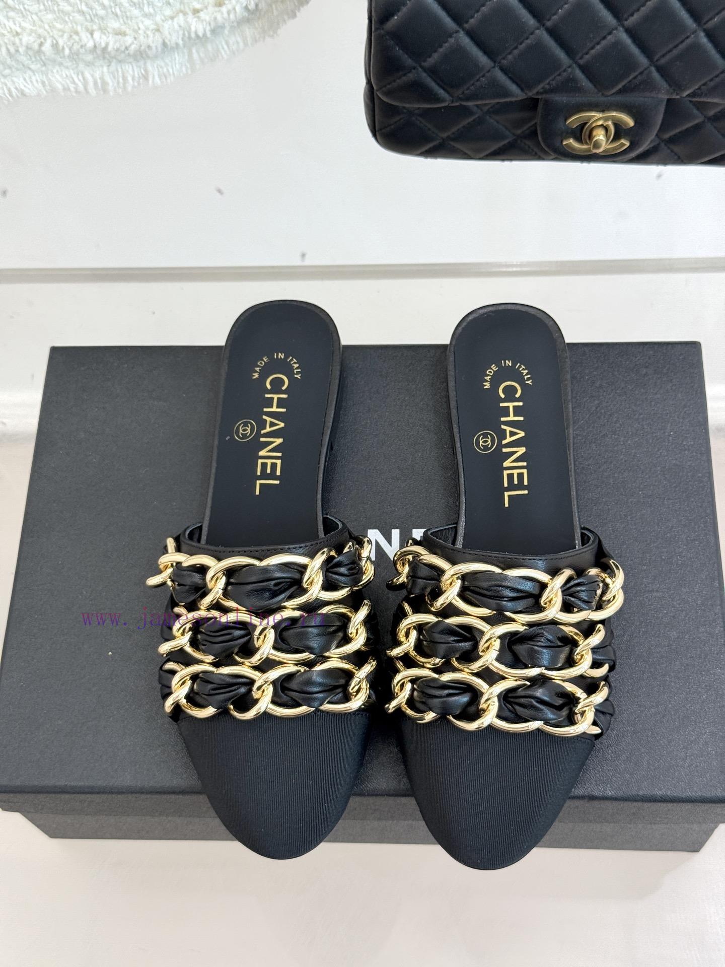 Chanel | Chanel 25K Spring/Summer New ProductsLarge Chain Double C-toe Trailer With Half Slippe omuzhw5j - Image 5