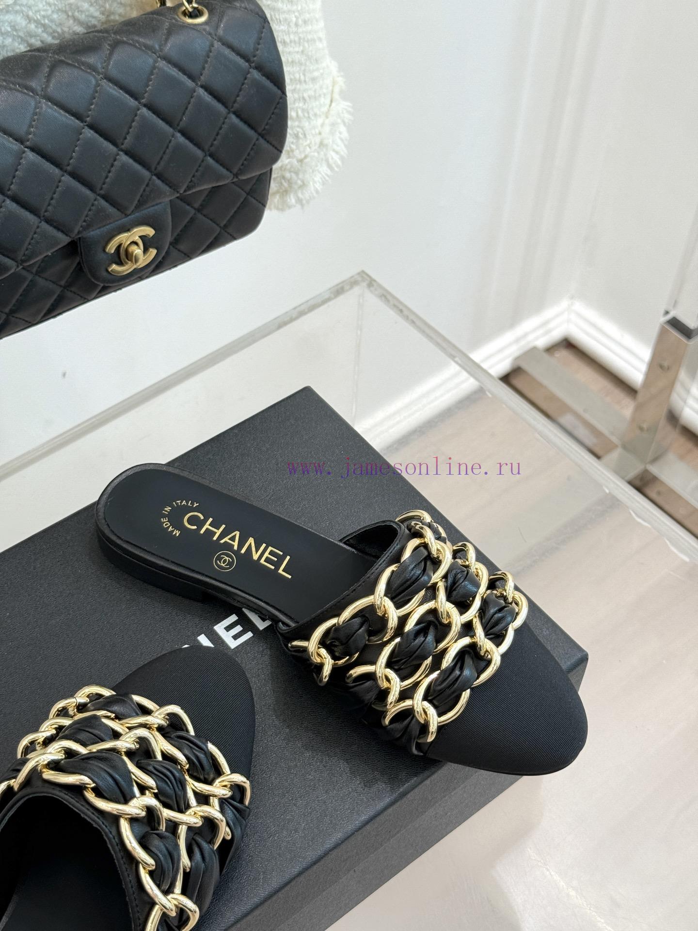 Chanel | Chanel 25K Spring/Summer New ProductsLarge Chain Double C-toe Trailer With Half Slippe omuzhw5j - Image 6