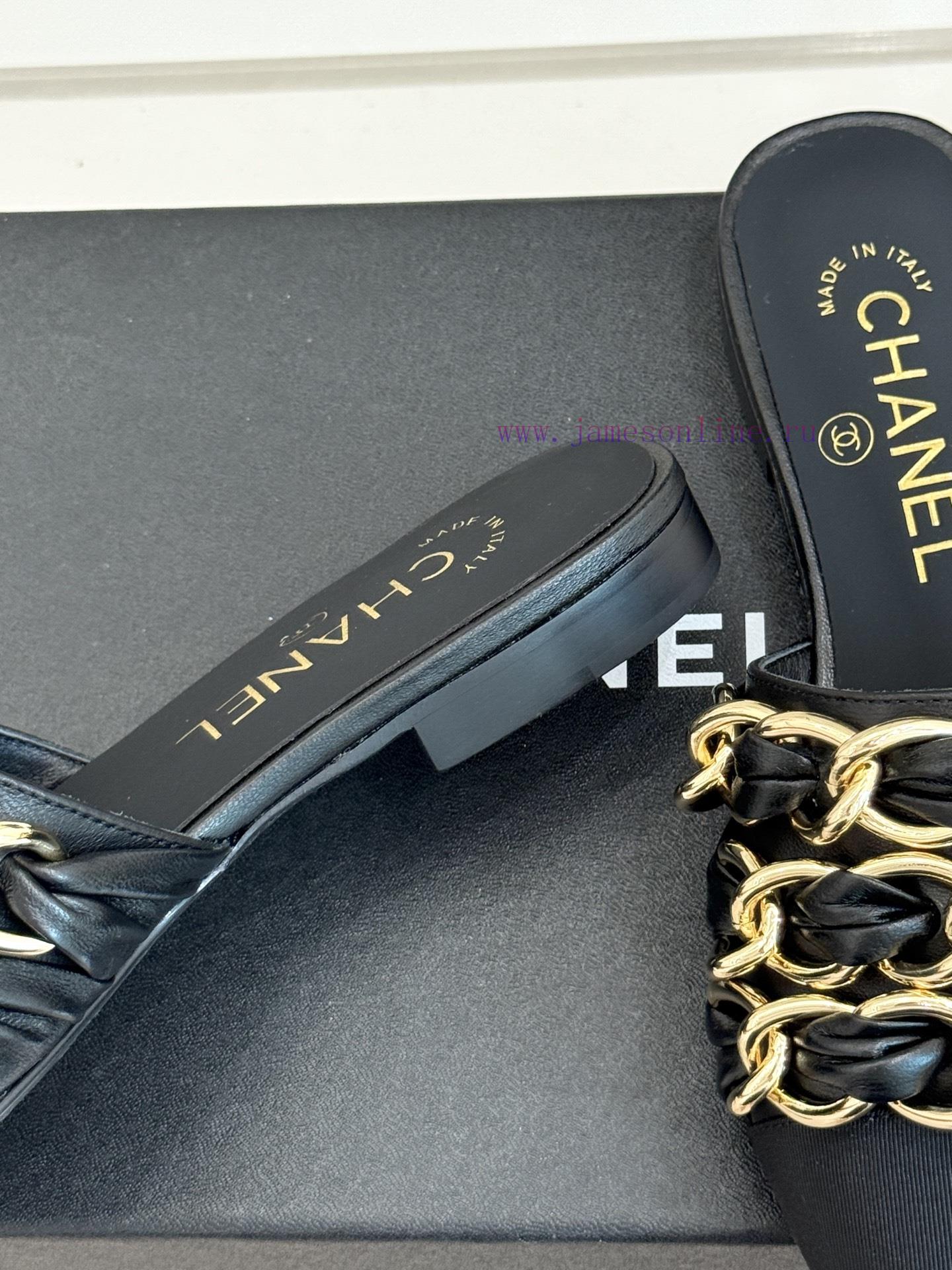 Chanel | Chanel 25K Spring/Summer New ProductsLarge Chain Double C-toe Trailer With Half Slippe omuzhw5j - Image 7