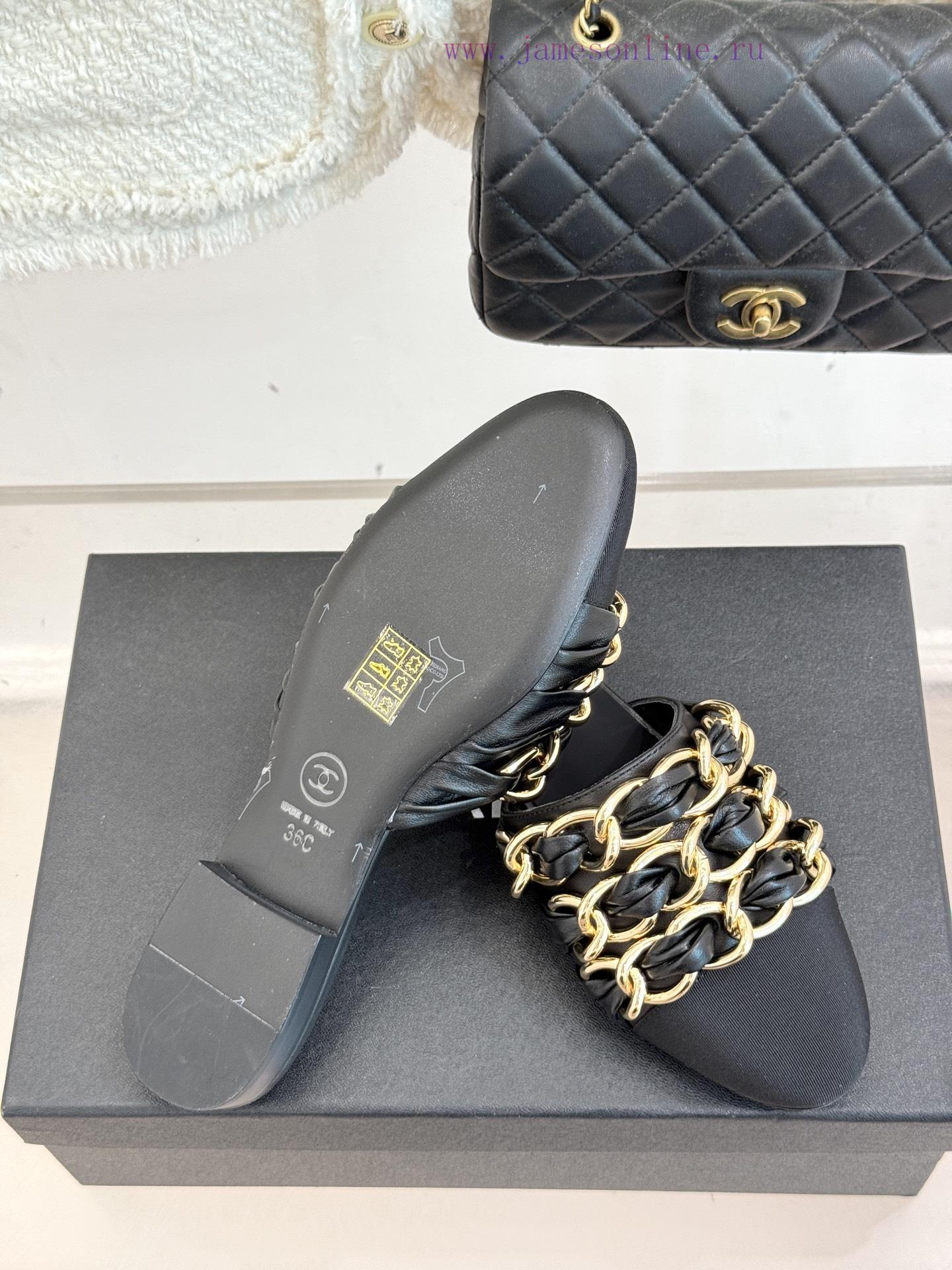 Chanel | Chanel 25K Spring/Summer New ProductsLarge Chain Double C-toe Trailer With Half Slippe omuzhw5j - Image 10