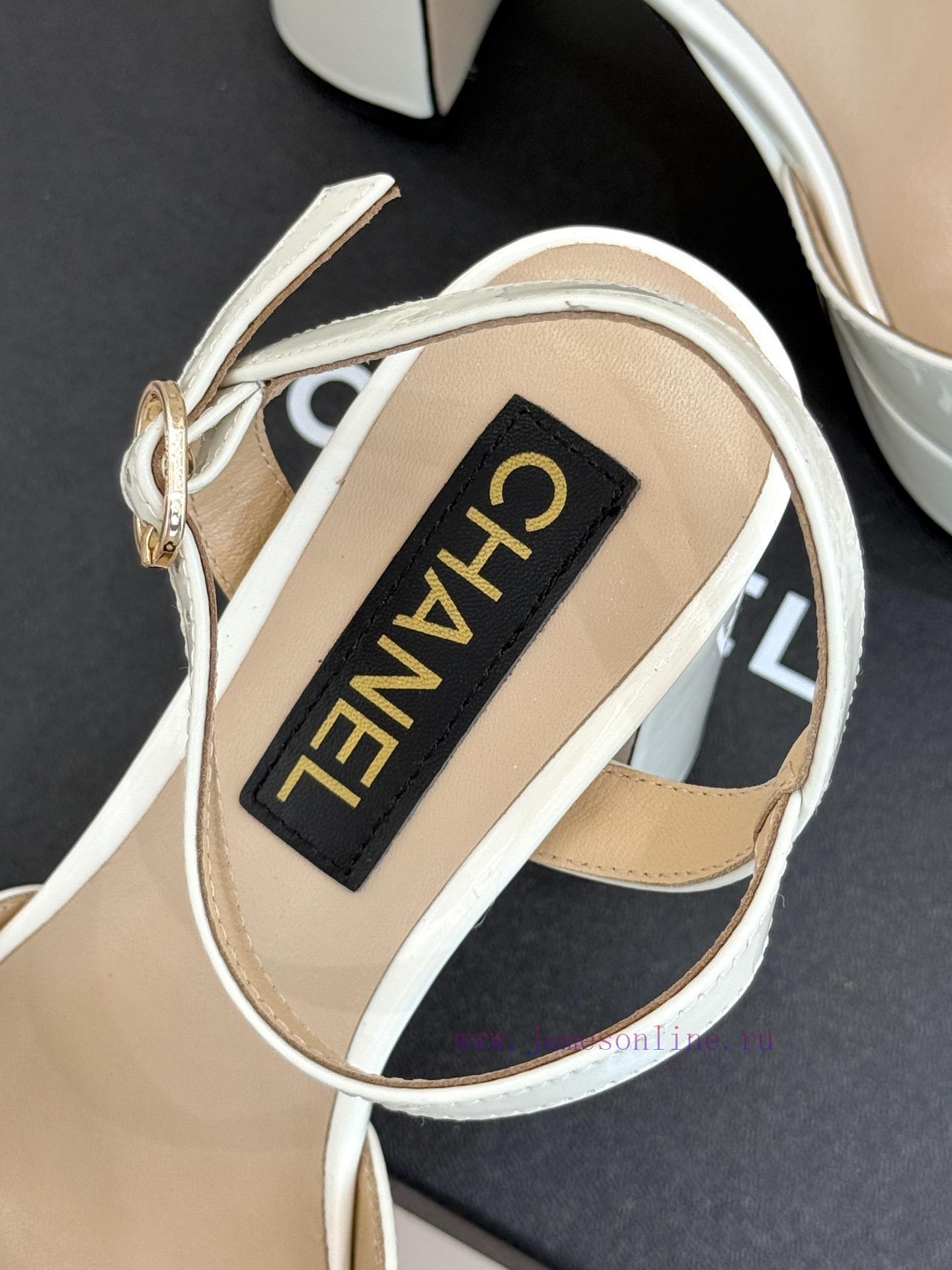 Chanel | Chanel 25A Spring/Summer New ProductsGemstone Double C Waterproof Platform High Heel S e5mhwdkz - Image 9