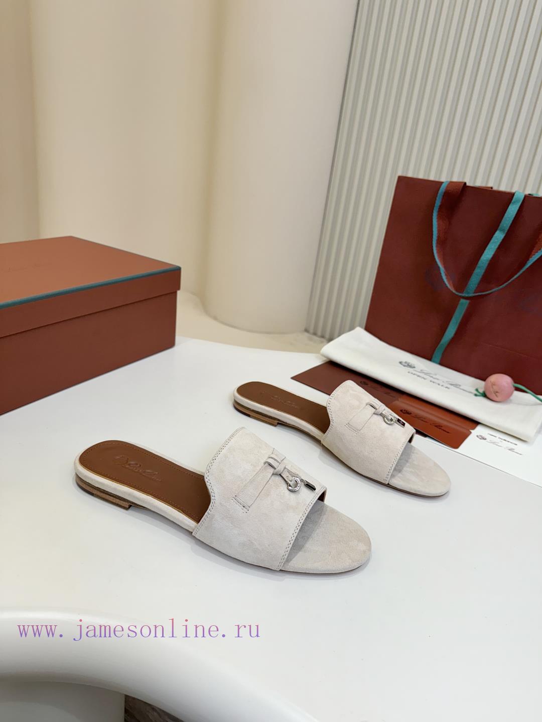 Loro Piana Top Genuine Leather Bottom**Loro Piana | Real Leather Bottom Slippers Luxury Pet Eve gmx6pbfv - Image 3
