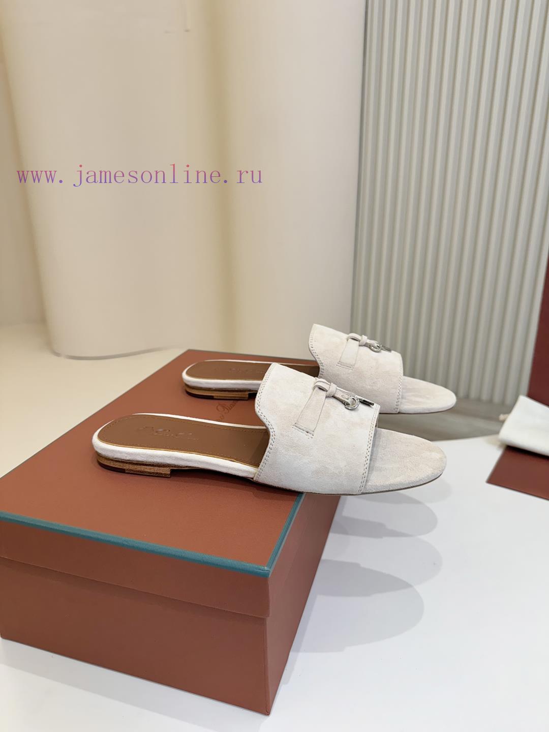 Loro Piana Top Genuine Leather Bottom**Loro Piana | Real Leather Bottom Slippers Luxury Pet Eve gmx6pbfv - Image 4