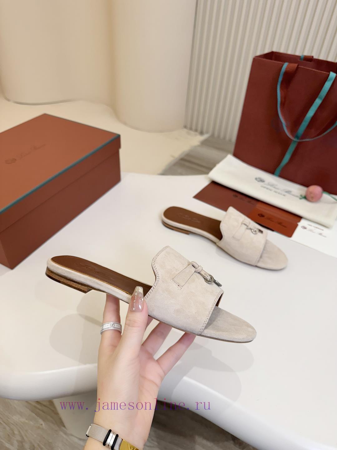 Loro Piana Top Genuine Leather Bottom**Loro Piana | Real Leather Bottom Slippers Luxury Pet Eve gmx6pbfv - Image 6