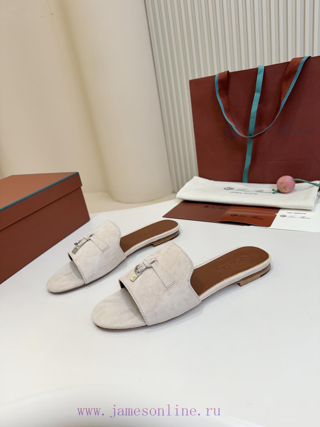 Loro Piana Top Genuine Leather Bottom**Loro Piana | Real Leather Bottom Slippers Luxury Pet Eve gmx6pbfv - Image 7