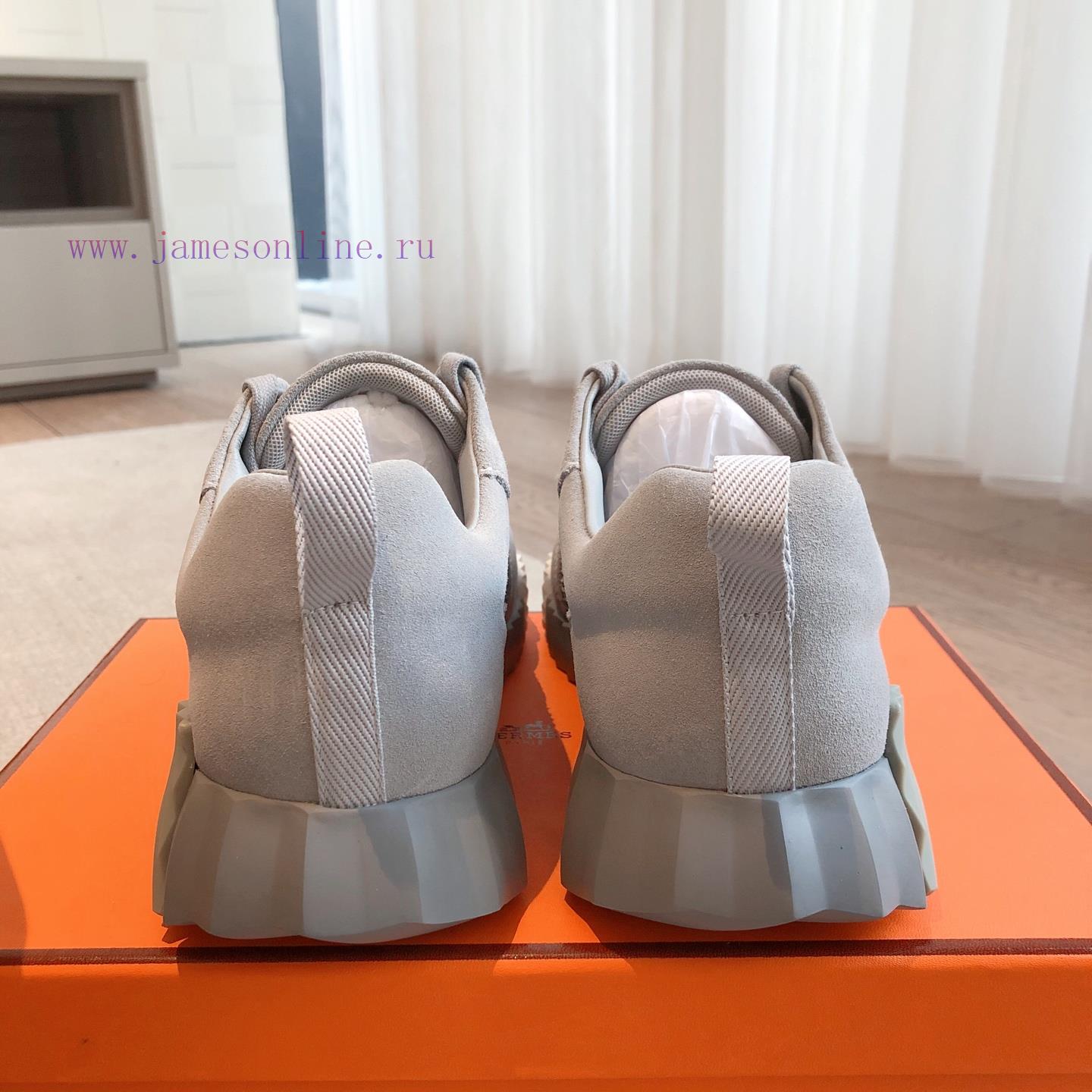 Men's 20 Couple's Hermes 25ss Early Spring White Shoes With Last Design And British Retro Style i66c9c7w - Image 7