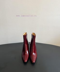 Top QualityBy Far 25SS Autumn/Winter New Style Full Leather Edition Kitten And New Short BootsT q0yzynxm