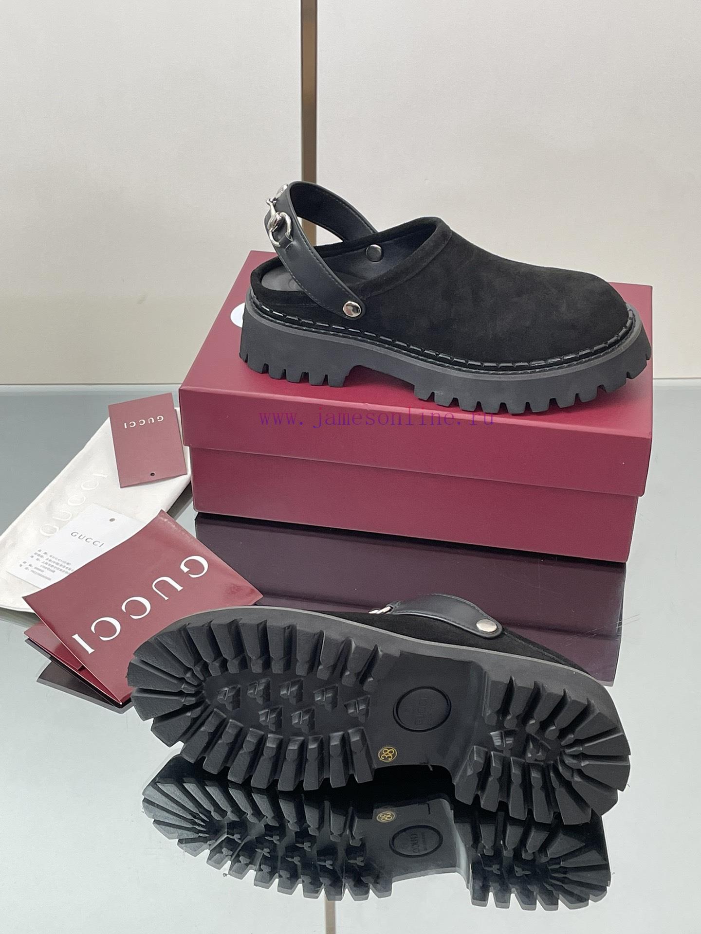 2025 Early Autumn GUCCI Women's Horseneck Buckle M ü Ller Shoes New Grooved Sole Le Fu Shoes La 5mk5bbvl - Image 10