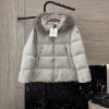 XY2503 New Down Jacket ️Moncler 90% White Goose Down Oversized Fur Collar A-line Version Down 5yyozwre